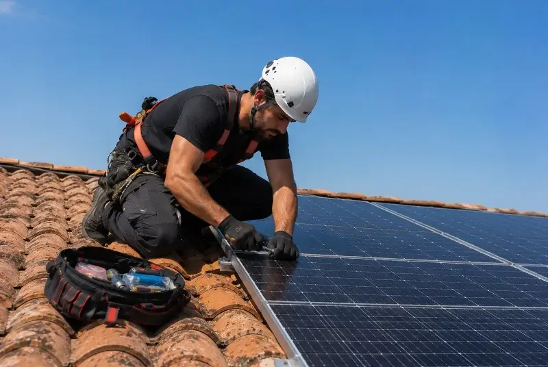 Maintenance et monitoring de panneaux solaires à Droisy