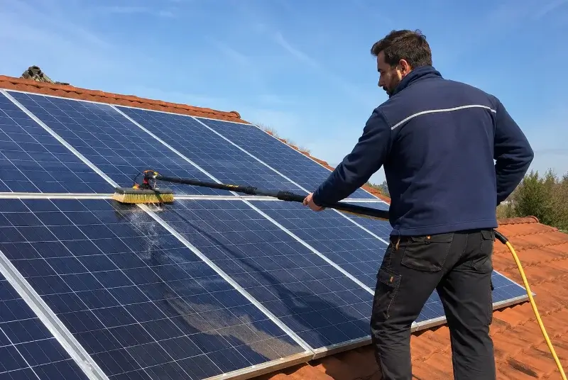 Nettoyage et entretien de panneaux solaires à Droisy